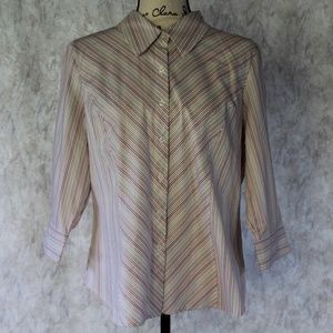 Apostrophe, 3/4-sl Top with a Touch of Shimmer 18P